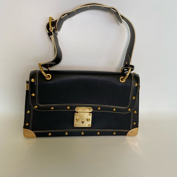 LOUIS VUITTON BLACK SUHALI LEATHER LE TALENTUEX BAG - Picture 13 of 14